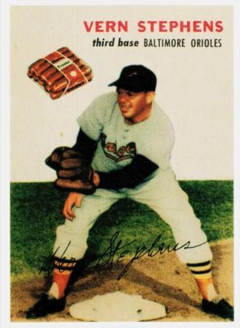 1954 Wilson Franks Baseball Vern Stephens #NNO