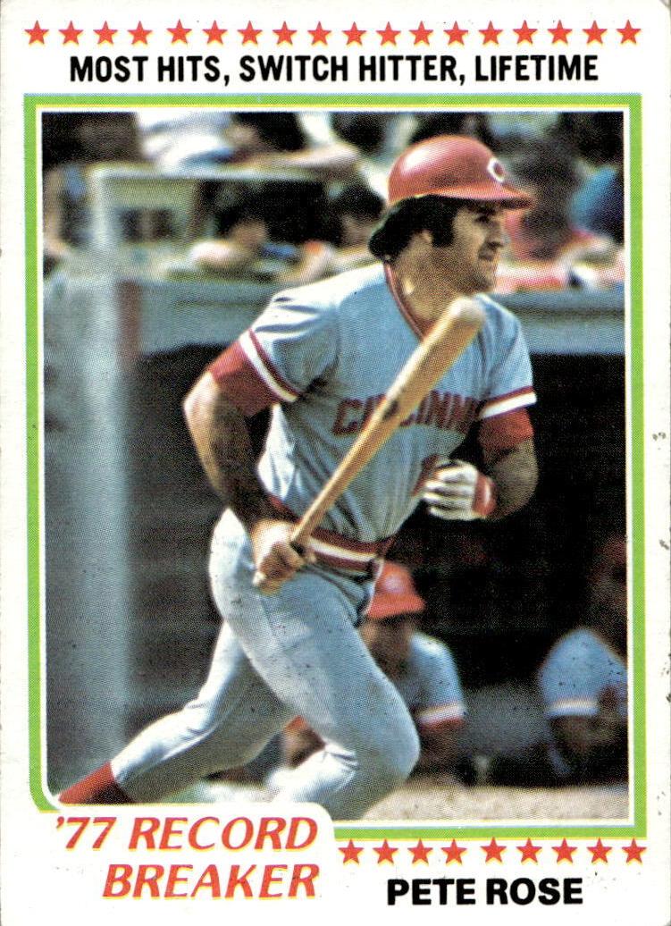 1978 Topps Baseball Pete Rose #5 PSA 9