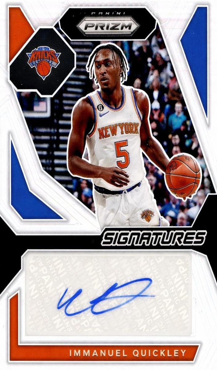 2023 Panini Prizm Basketball Silver Immanuel Quickley #SIG-IMM PSA 10
