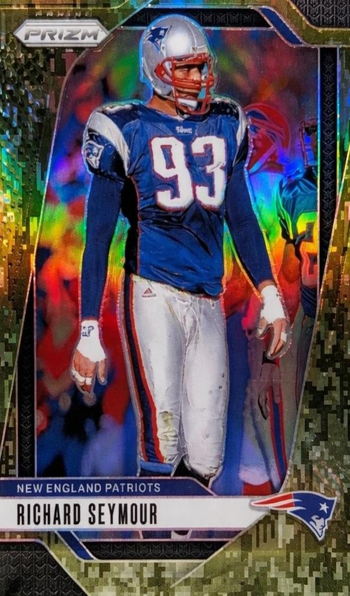 2024 Panini Prizm Football Forest Camo Richard Seymour #202 PSA 8.5
