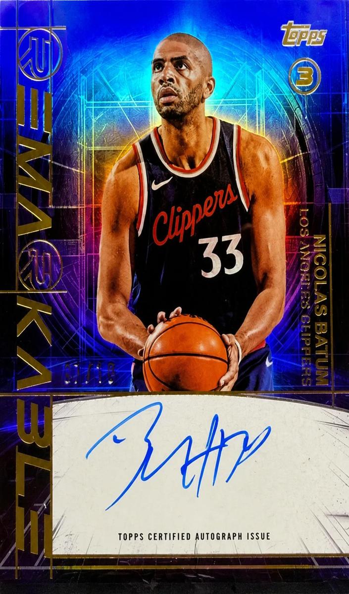 2025 Topps Three Basketball Gold Nicolas Batum #RM-NB