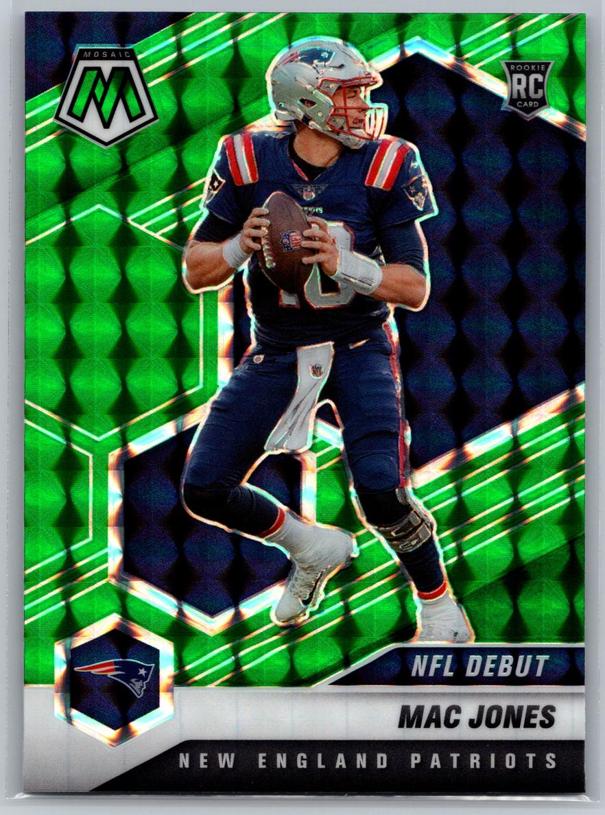 2021 Panini Mosaic Football Green Mosaic Mac Jones #245 PSA 8.5