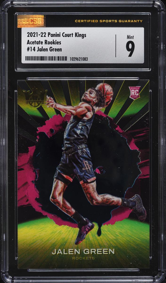 2021 Panini Court Kings Basketball Jalen Green #14 PSA 8.5