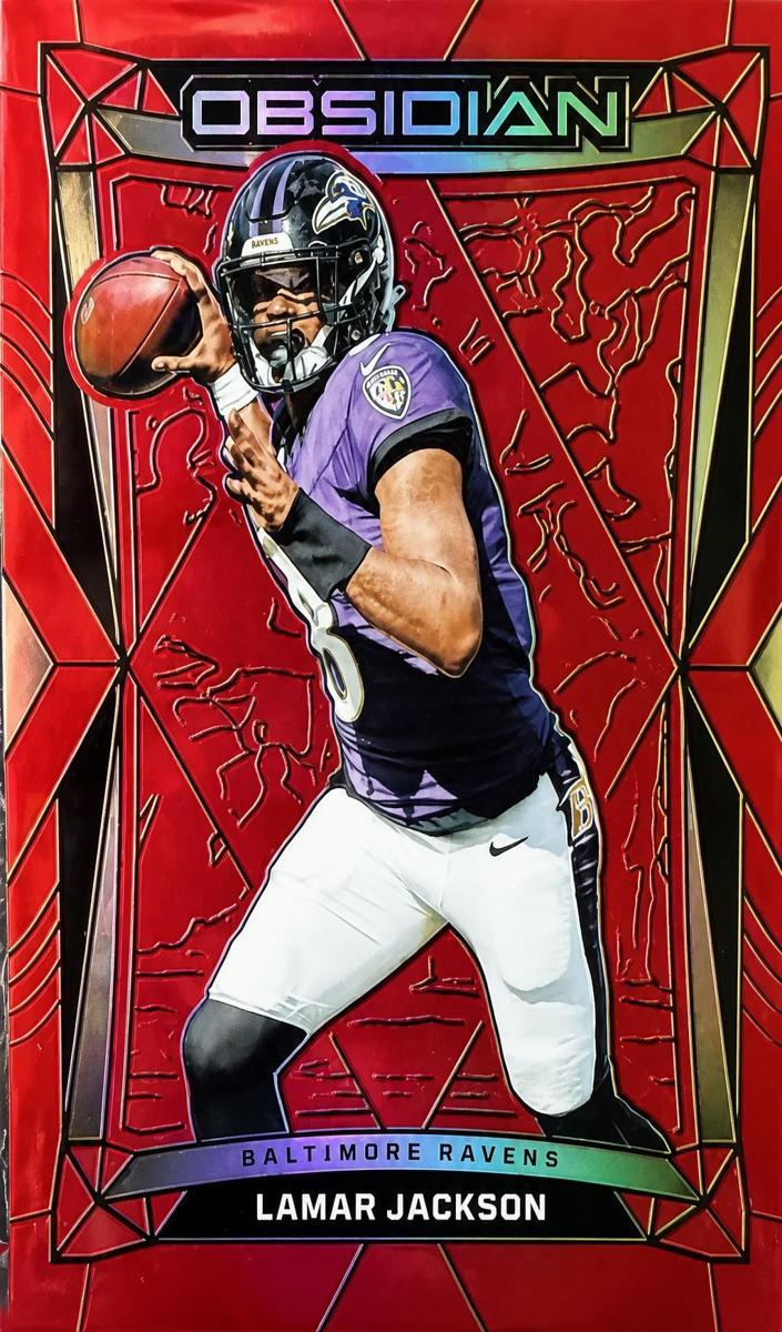 2024 Panini Obsidian Football Red Lamar Jackson #13