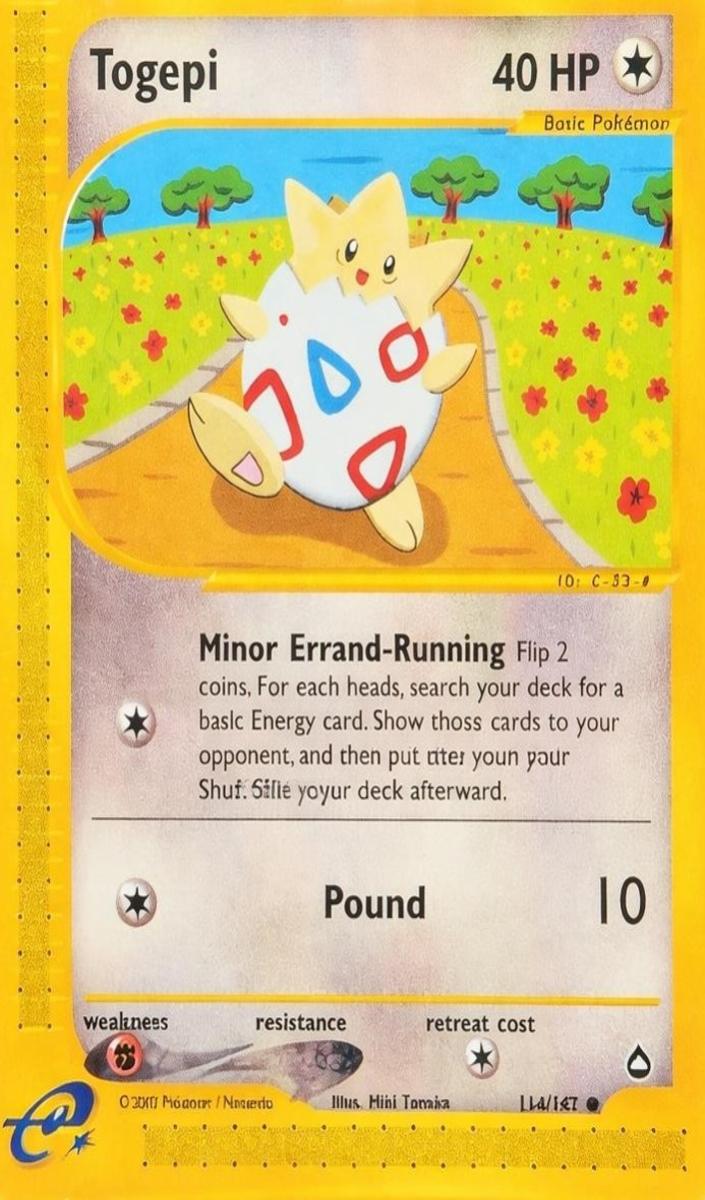 2003 Pokemon Aquapolis Togepi #114 CGC 8