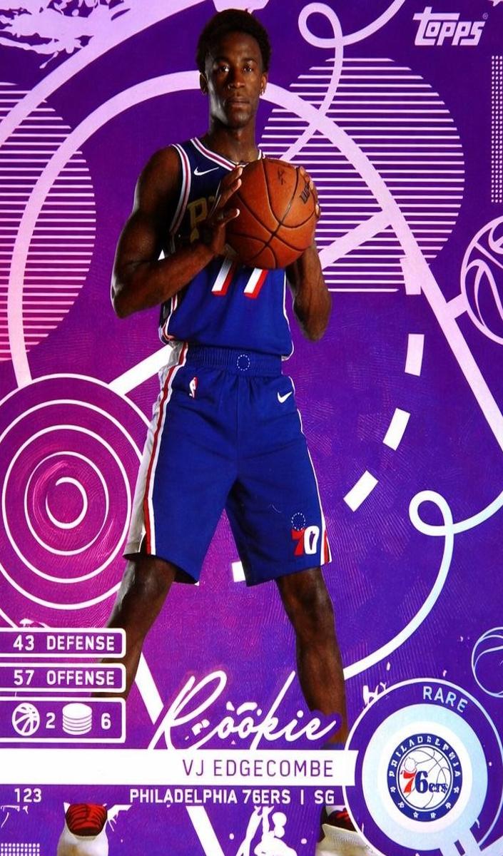 2025 Topps Match Attax Basketball Rare VJ Edgecombe #123