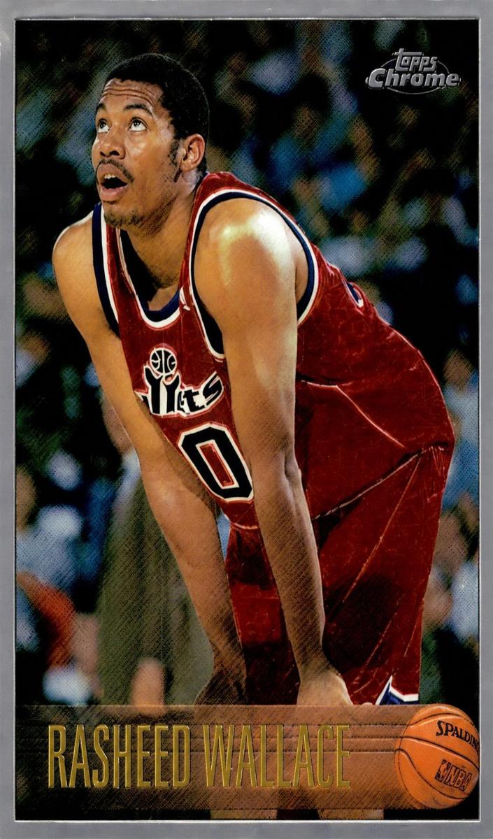 1996 Topps Chrome Basketball Rasheed Wallace #31 PSA 9