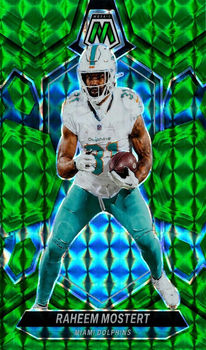 2024 Panini Mosaic Football Green Raheem Mostert #136