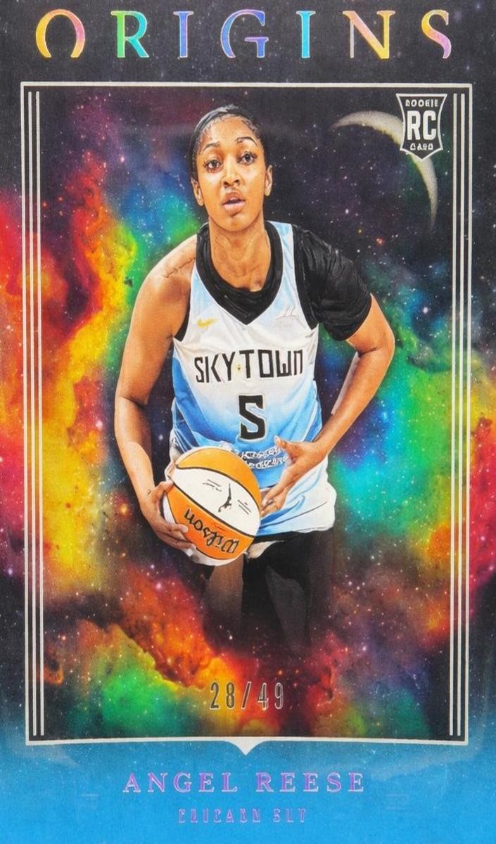 2024 Panini Origins WNBA Basketball Teal Angel Reese #36 PSA 8