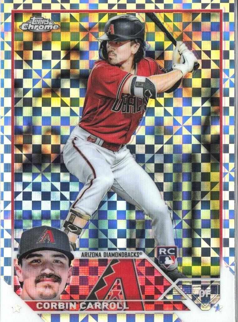 2023 Topps Chrome Baseball X-Fractor Corbin Carroll #95