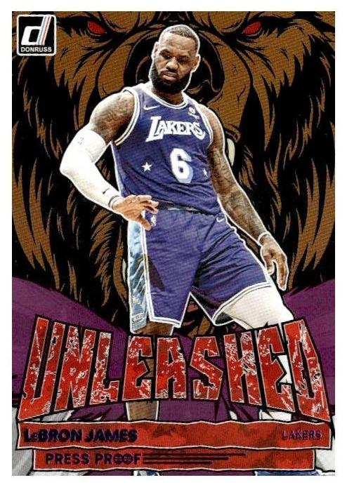 2022 Panini Donruss Basketball Press Proof Purple LeBron James #3 PSA 9