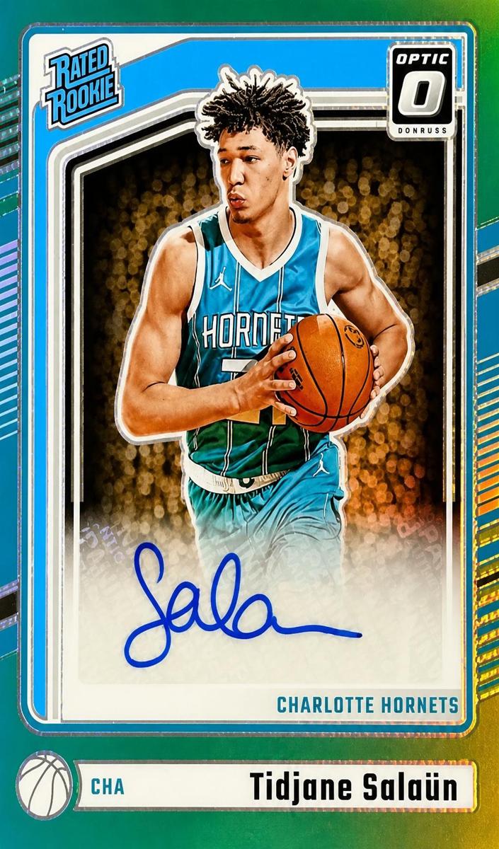 2024 Donruss Optic Basketball Green Tidjane Salaun #324
