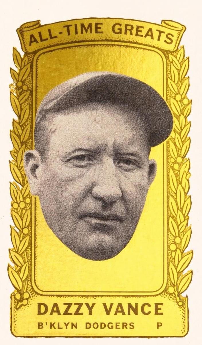 1963 Bazooka All-Time Greats Baseball Dazzy Vance #28