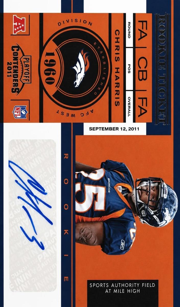 2011 Playoff Contenders Football Chris Harris Jr. #192