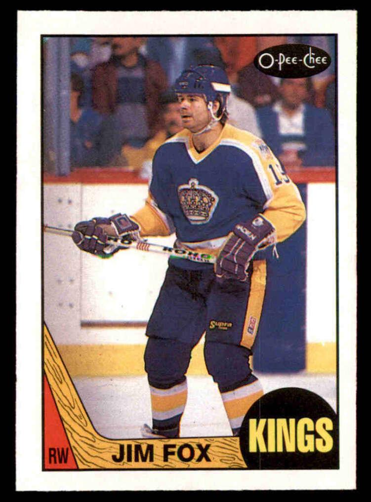 1987 O-Pee-Chee Hockey Jim Fox #75 PSA 9