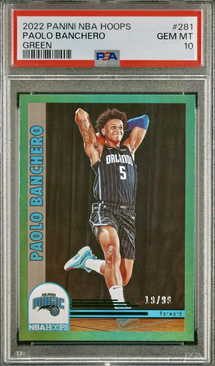 2022 Panini Hoops Basketball Green Paolo Banchero #281