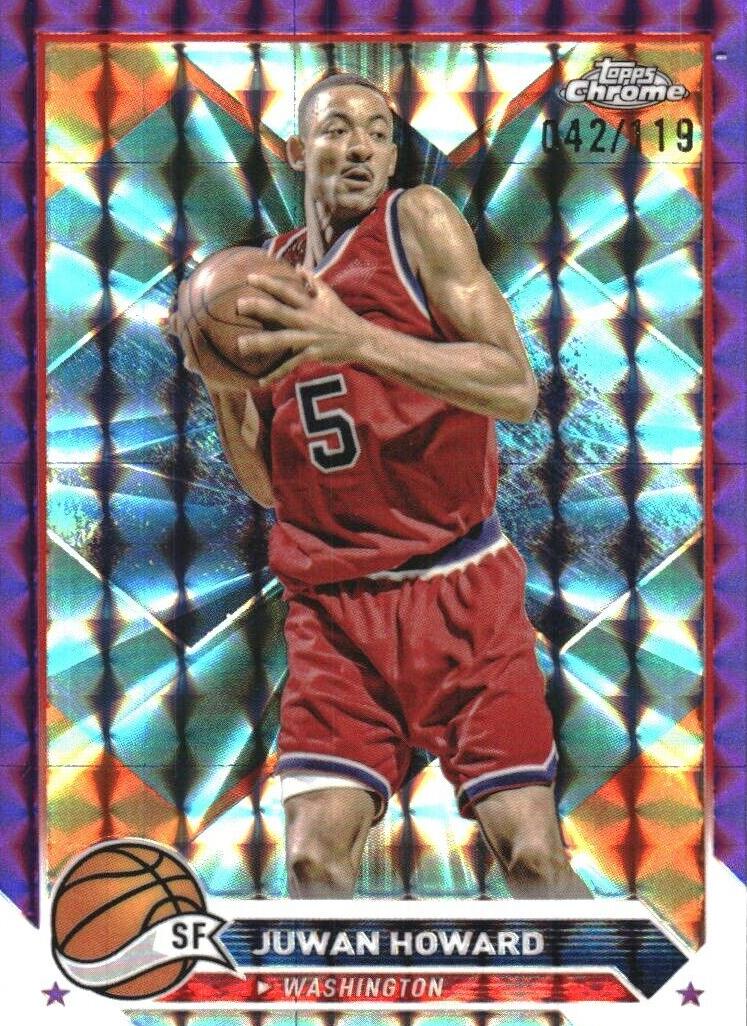 2023 Topps Chrome Basketball Purple Geometric Juwan Howard #101