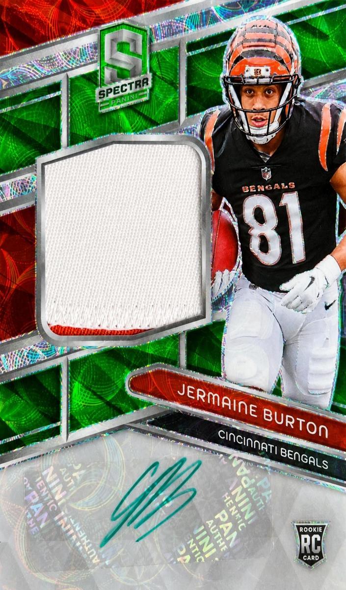 2024 Panini Spectra Football Neon Green Jermaine Burton #235