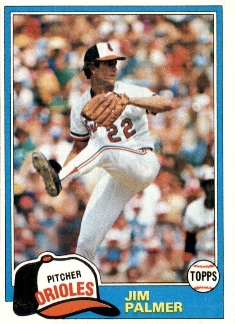 1981 Topps Baseball Jim Palmer #210 PSA 8.5