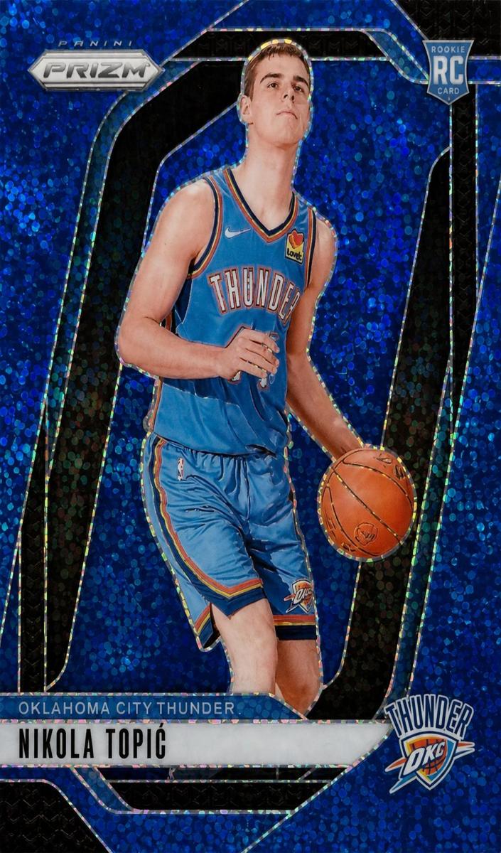 2024 Panini Prizm Basketball Blue Sparkle Nikola Topic #230