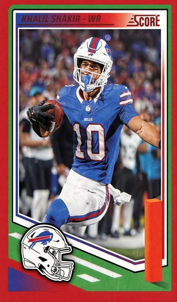 2025 Panini Score Football Red Khalil Shakir #24