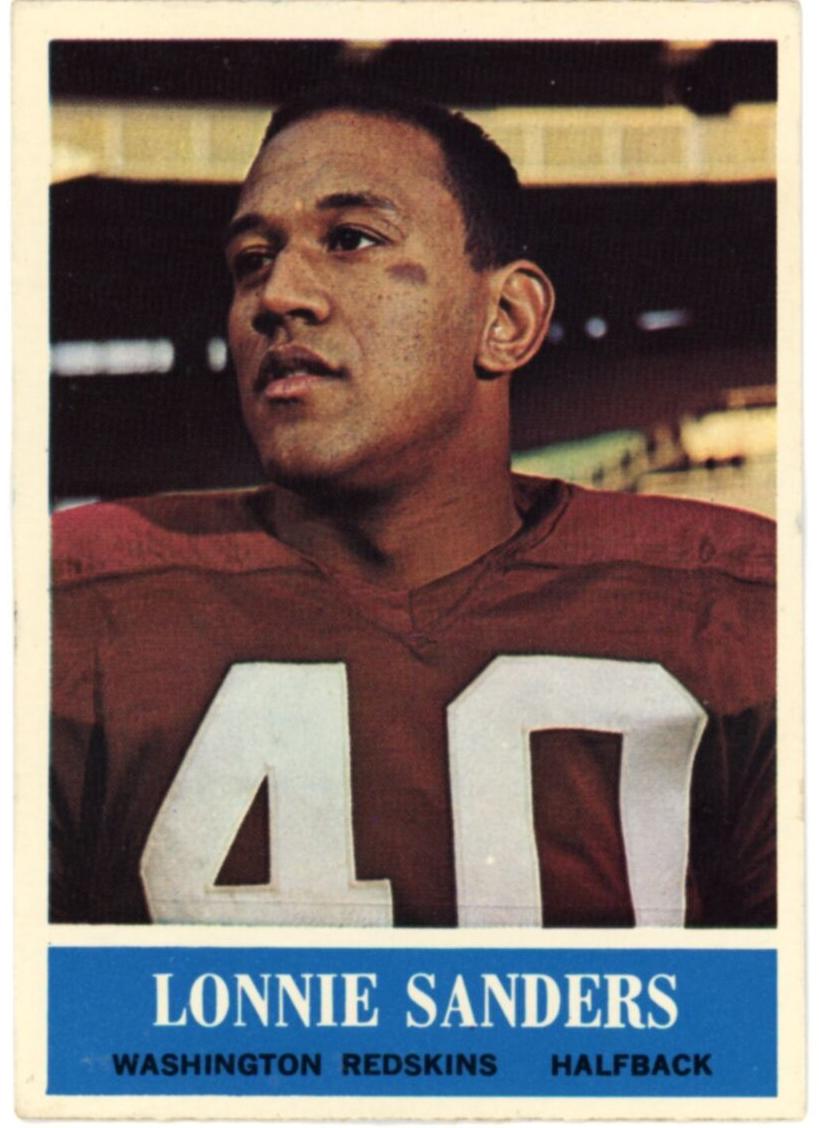 1964 Philadelphia Football Lonnie Sanders #193 PSA 8