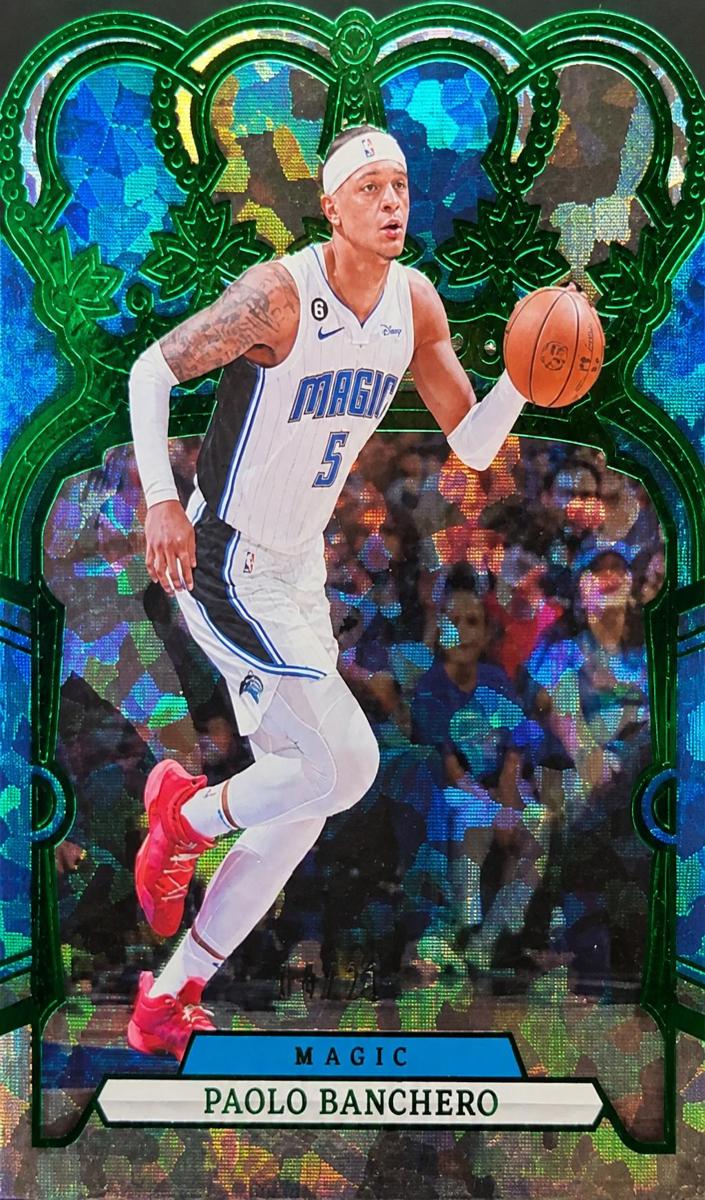 2023 Panini Crown Royale Basketball Crystal FOTL Green Paolo Banchero #73