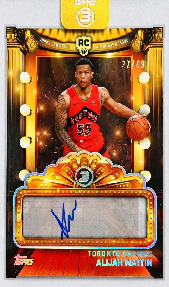 2025 Topps Three Basketball Alijah Martin #NF-AM