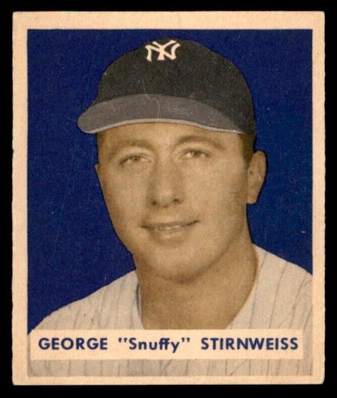 1949 Bowman Baseball null Snuffy Stirnweiss #165 PSA 6