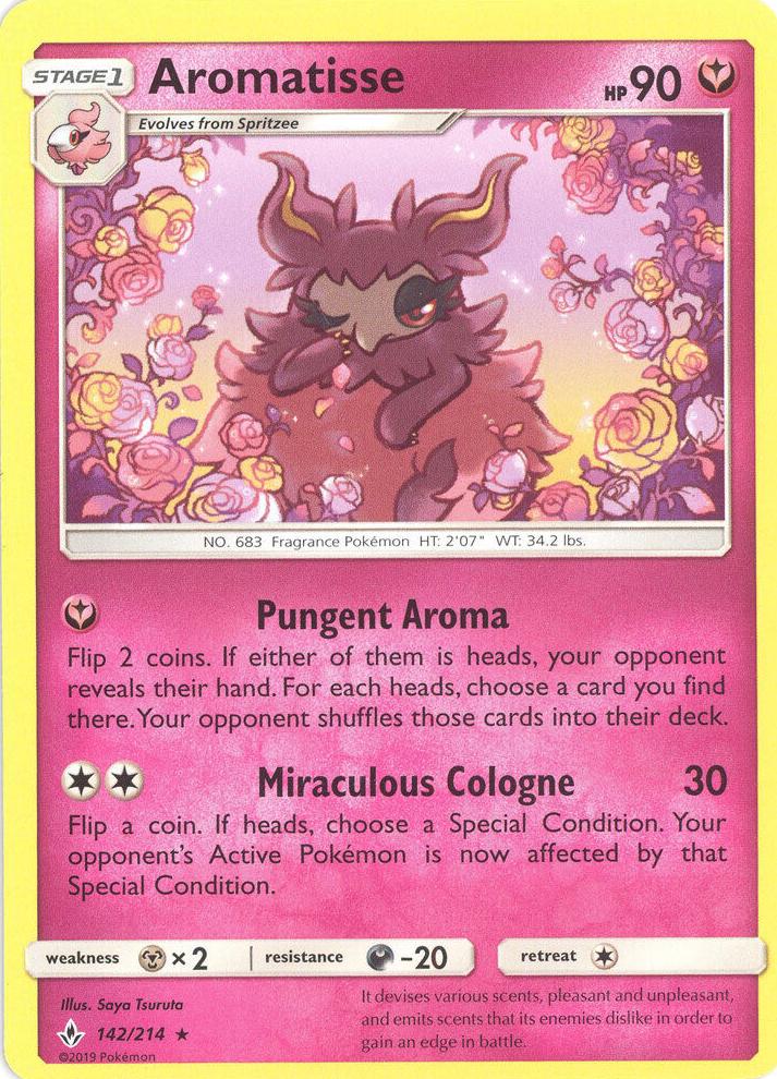 2019 Pokemon Sun & Moon Unbroken Bonds Aromatisse #142