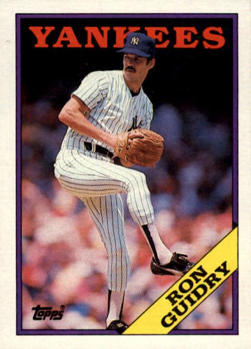 1988 Topps Baseball Ron Guidry #535