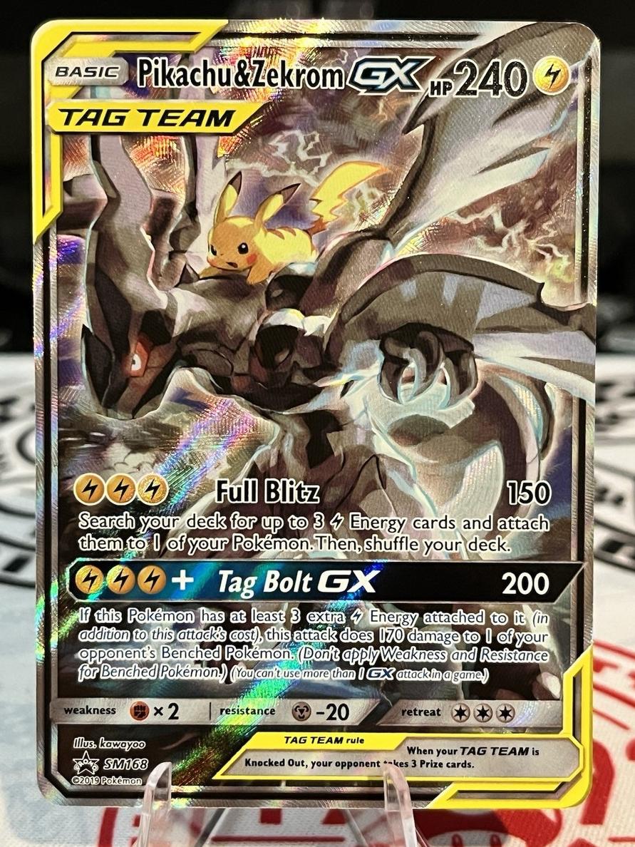 2019 Pokemon Sun & Moon Black Star Promo Pikachu & Zekrom GX #SM168 RAW Ungraded