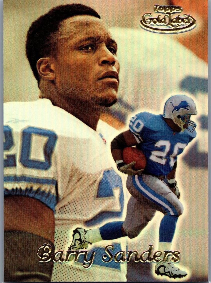 1999 Topps Gold Label Football Barry Sanders #20