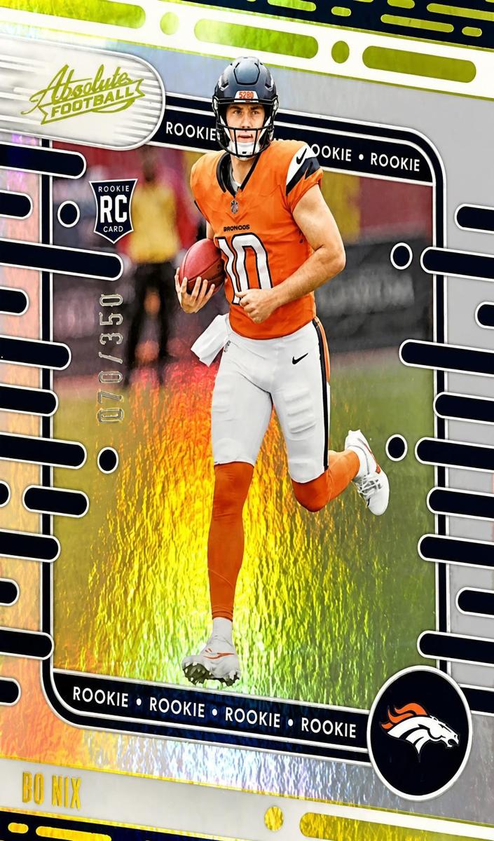 2024 Panini Absolute Football Spectrum Bo Nix #112 PSA 10