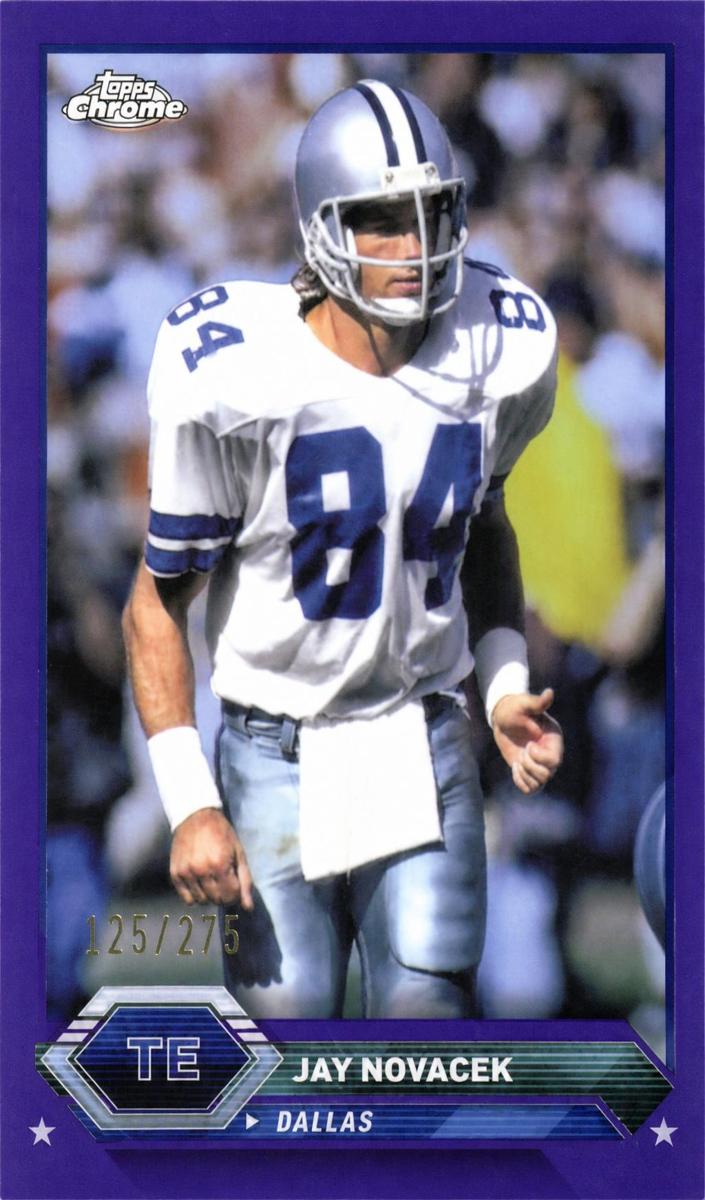 2023 Topps Composite Football Purple Refractor Jay Novacek #28