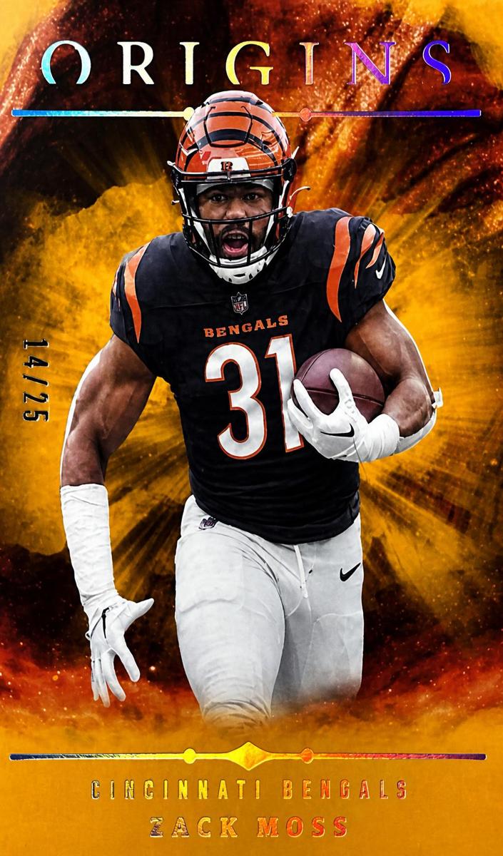 2024 Panini Origins Football Gold Zack Moss #29