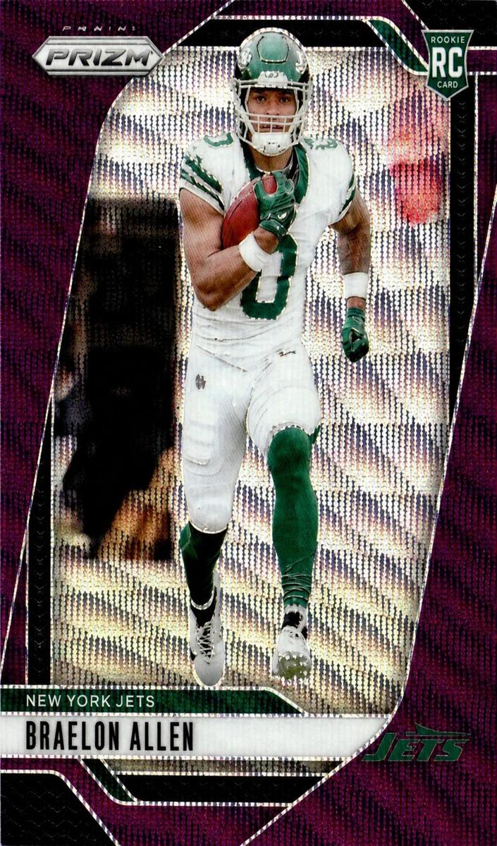 2024 Panini Prizm Football Purple Wave Braelon Allen #311