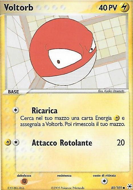 2004 Pokemon EX Hidden Legends Voltorb #80 CGC 9.5