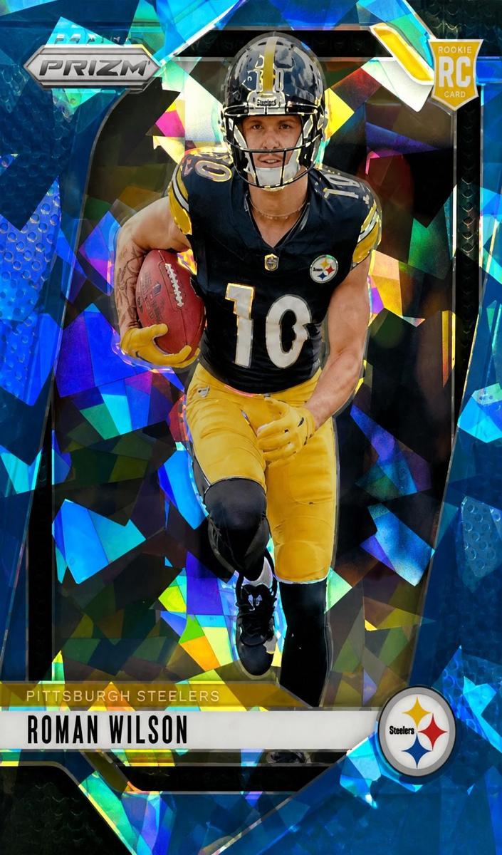 2024 Panini Prizm Football Blue Ice Roman Wilson #384