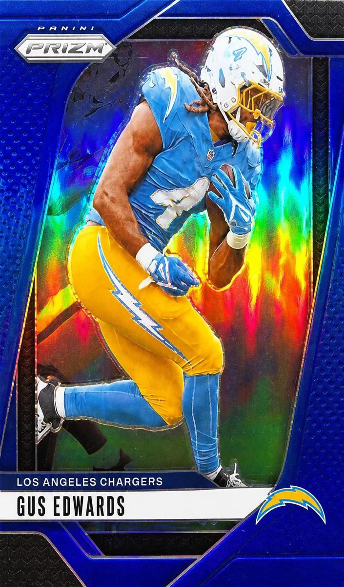 2024 Panini Prizm Football Blue Gus Edwards #158