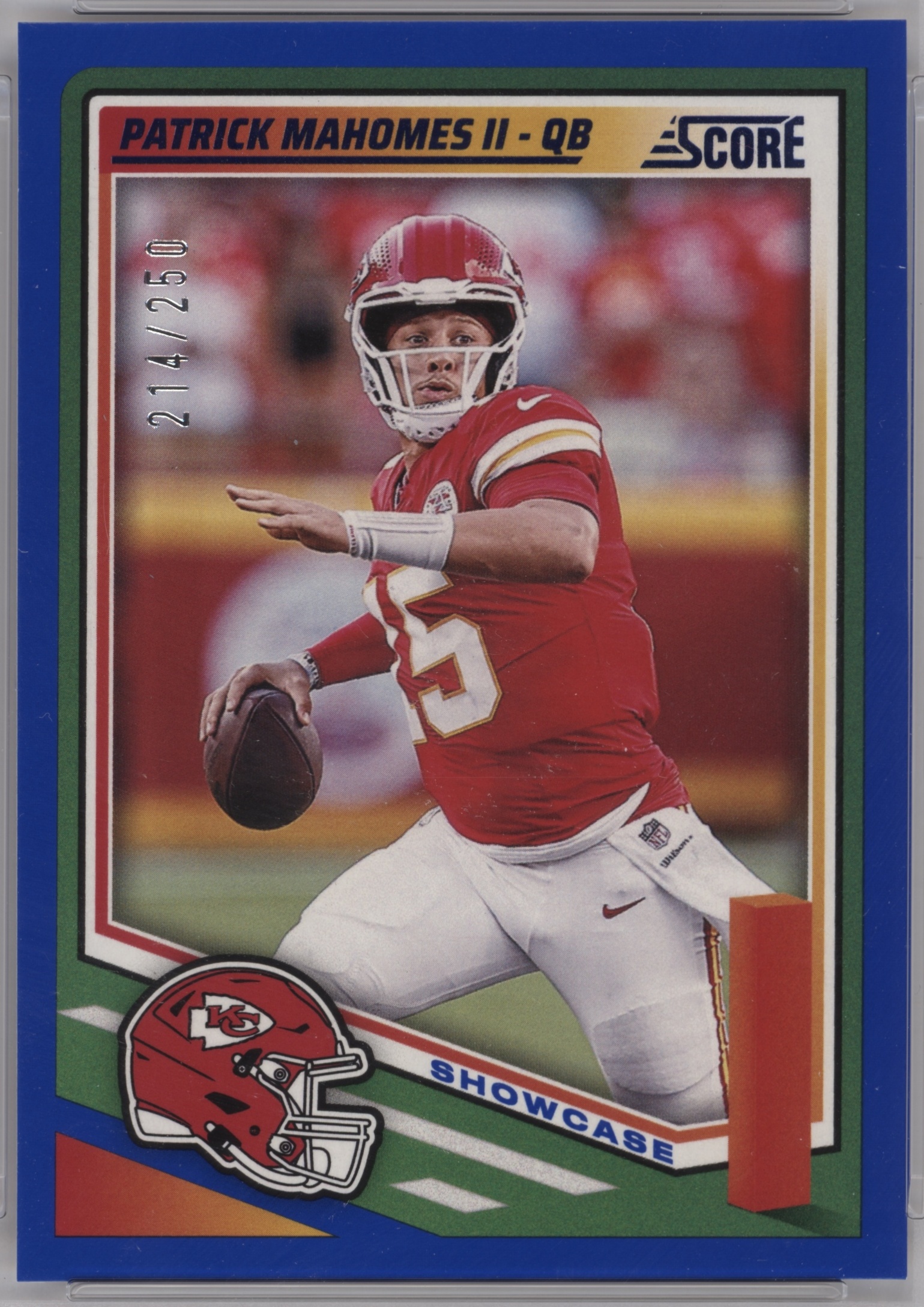 2025 Panini Score Football Showcase Patrick Mahomes II #100 PSA 9