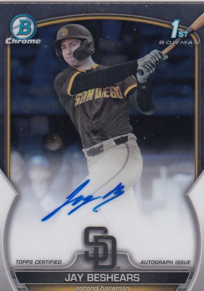 2023 Bowman Draft Chrome Baseball Jay Beshears #CDA-JBE PSA 10