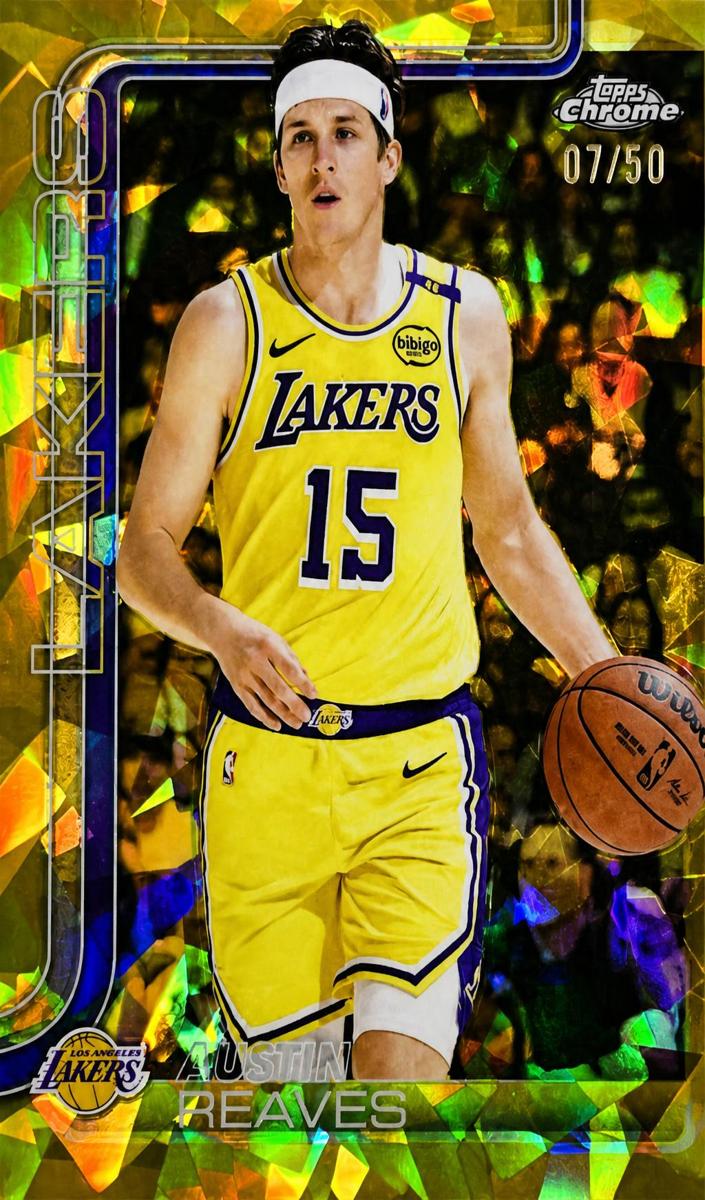 2025 Topps Chrome Sapphire Basketball Gold Austin Reaves #126