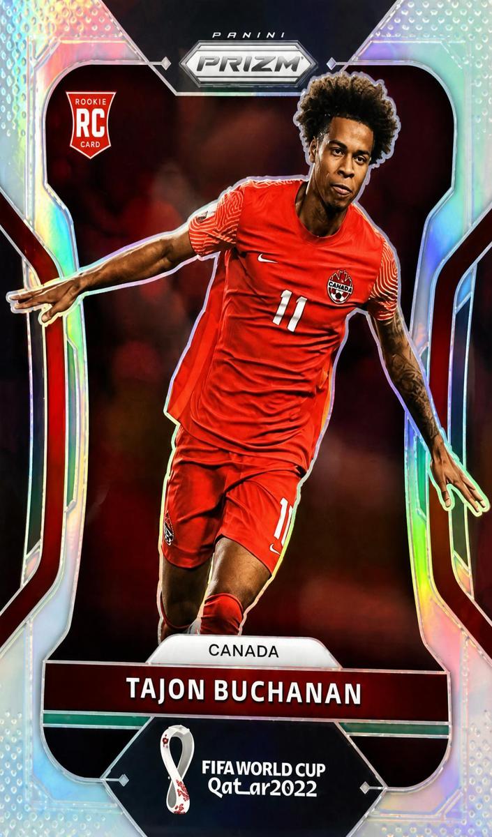 2022 Panini Prizm FIFA World Cup Qatar Soccer Silver Tajon Buchanan #54