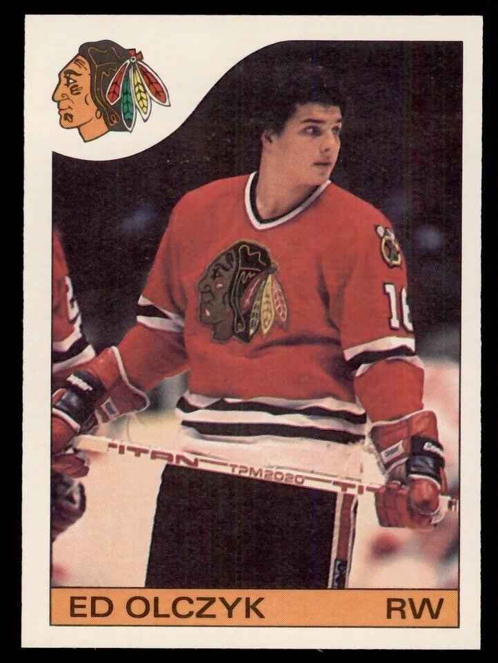 1985 O-Pee-Chee Hockey Ed Olczyk #86 PSA 9