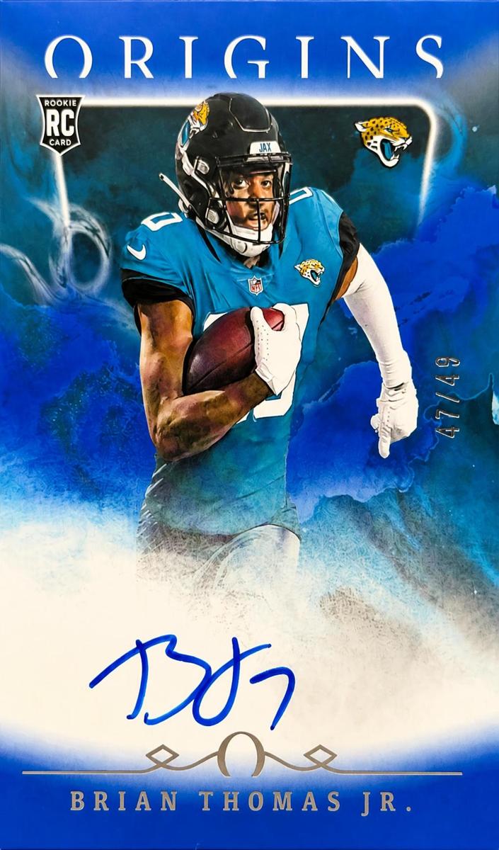 2024 Panini Origins Football Blue Brian Thomas Jr. #RAU-BTH