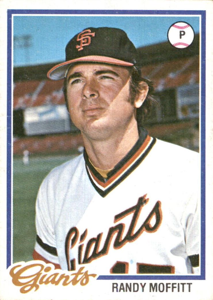 1978 Topps Baseball Randy Moffitt #284 PSA 9