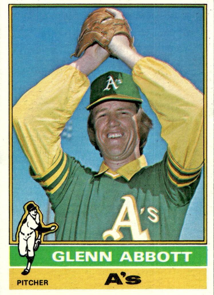 1976 Topps Baseball Glenn Abbott #322 PSA 9