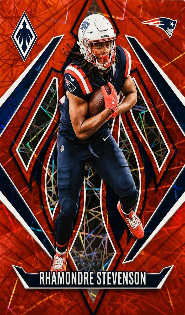 2024 Panini Phoenix Football Red Lazer Rhamondre Stevenson #124