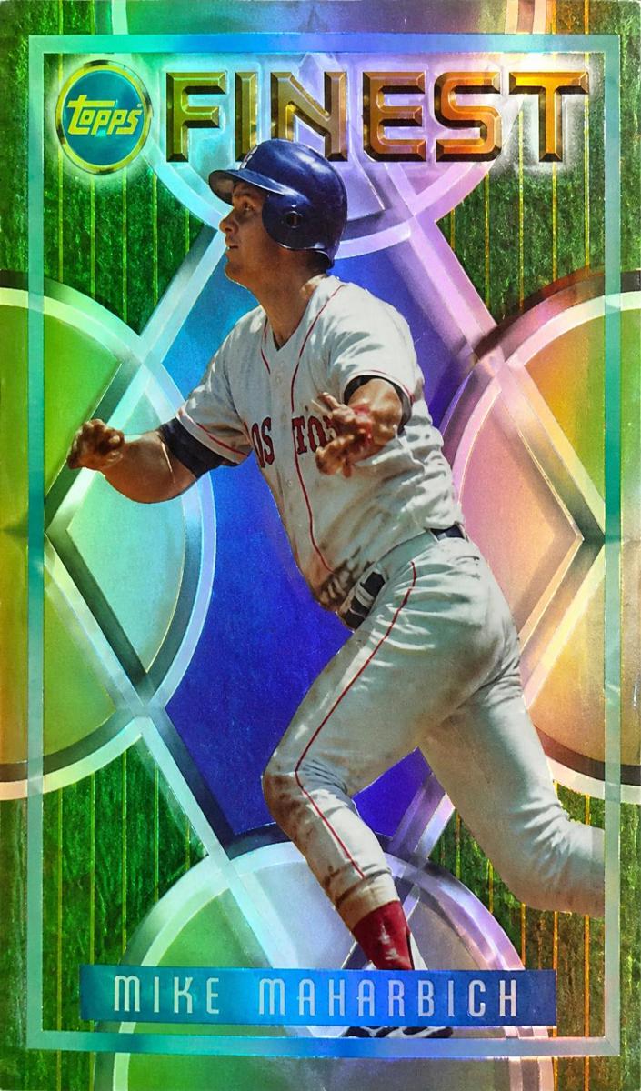 1995 Topps Finest Baseball Refractor Mike Macfarlane #227 PSA 8.5
